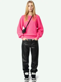 Cheap Zadig & Voltaire Moris SweaterNEW Fluopink
